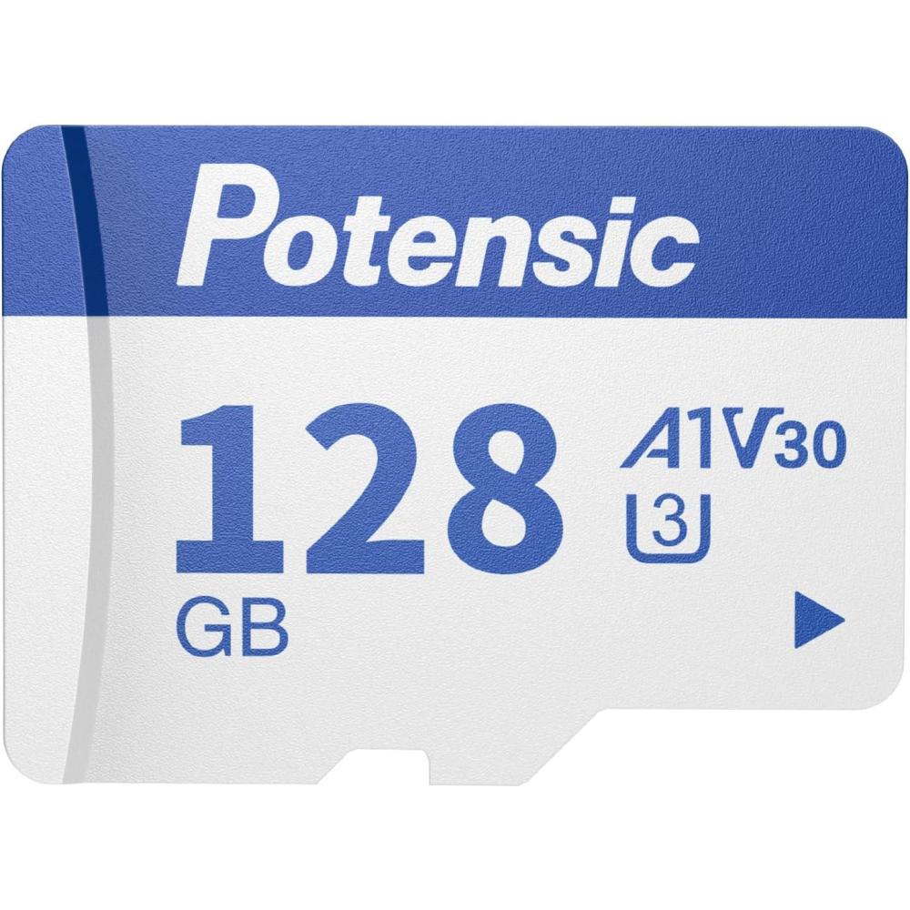 image:imagePotensic 128GB Memory Card for Drones A1 U3 V30 Read Speed up to 100 MBs