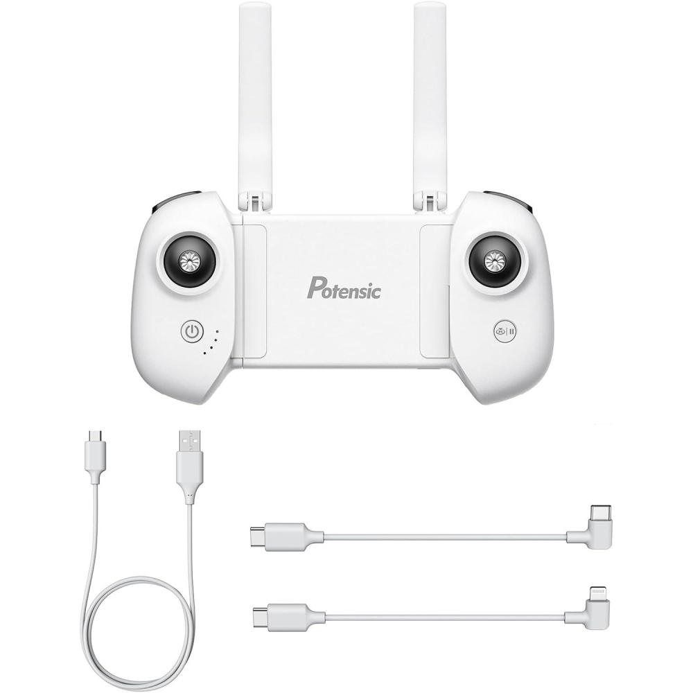 image:imagePotensic Remote Controller for Atom LT Drone Only with 1 USB Charging Cable and 2 OTG Cables