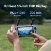 Potensic PTD 1 Remote Controller, 5.5-inch 1080P Full HD Display, 10KM Transmission, 6400 mAh Capacity, Up to 3 Hours of Battery Life, 32GB Storage, Compatible with Atom 2 Drone Only(Gray)