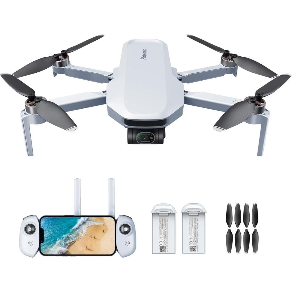 image:imagePotensic ATOM 3Axis Gimbal 4K GPS Drone Expansion Kit Bundle with 1 Extra Set of Propellers