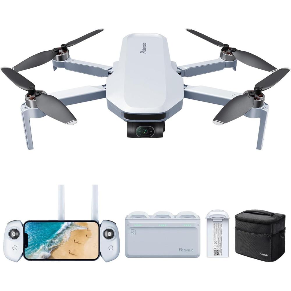 image:imagePotensic ATOM 3Axis Gimbal 4K GPS Drone Fly More Combo Bundle with 1Battery