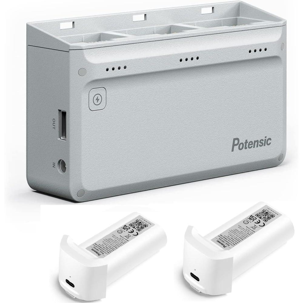 image:imagePotensic LT Batteries x 2 with Charging Hub x1 Pack
