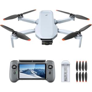 Potensic Atom 2 Drone with RC PTD 1, 8K Photo, Under 249g, 3-Axis Gimbal, 10KM Transmission, AI Track, Vertical Shooting, AI Night Shot, Standard Kit with 1 Extra Set of Propellers