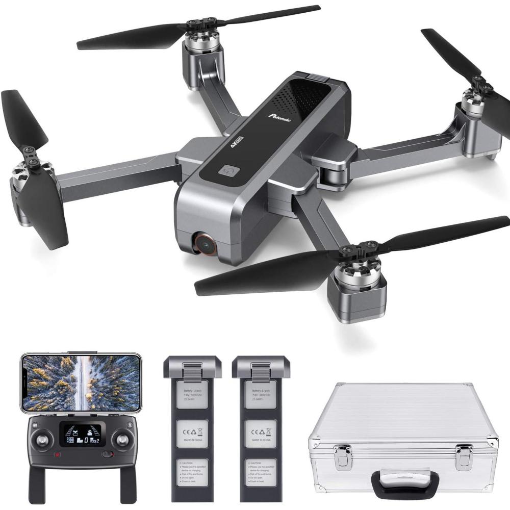 image:imagePotensic D88 Foldable Drone 5G WiFi FPV Drone with 2K Camera RC Quadcopter for Adults and Experts GPS Return Home Ultrasonic Altitude Setting Optical Flow Positioning Brushless Motors with Case